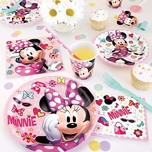 Unique Disney Iconic Minnie Mouse Beverage Paper Napkins | 5" x 5" | 16 Pcs