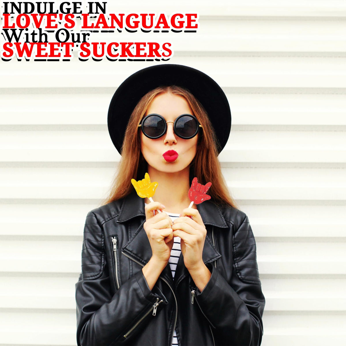 I Love You Sign Language Suckers - 12 Individually Wrapped Lollipops - Valentine&#39;s Day and Party Candy