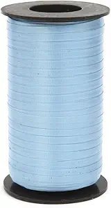Berwick 242065 1 03 Splendorette Crimped Curling Ribbon, 3/16-Inch Wide by 500-Yard Spool, Light Blue