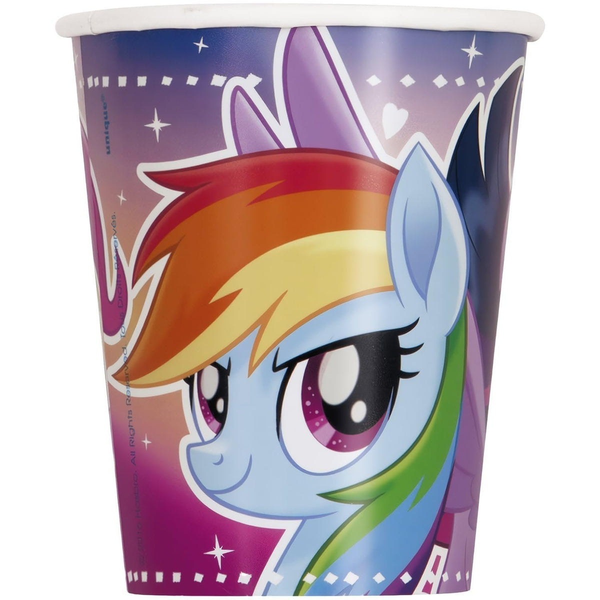 Unique Disposable Paper Cups - 9 Oz | My Little Pony | 8 Pcs