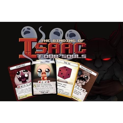 Maestro Media: The Binding of Isaac: Four Souls (2nd Edition) - Strategy Card Game, Officially Licensed, Ages 13+, 1-4+ Players, 30 Min