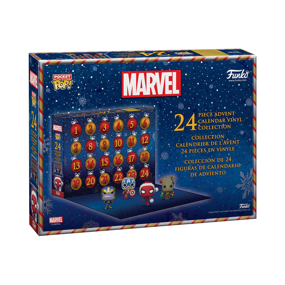 Funko Pop! Advent Calendar: Marvel - 24 Days of Surprises - Collectible Vinyl Mini Figures - Mystery Box - Gift Idea - Holiday Present for Girls, Boys & Kids - Christmas Countdown