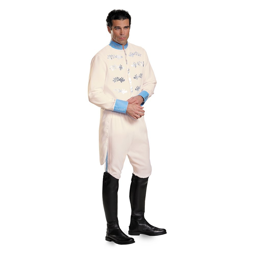 Disguise Men&#39;s Prince Movie Adult Deluxe Costume, White, X-Large