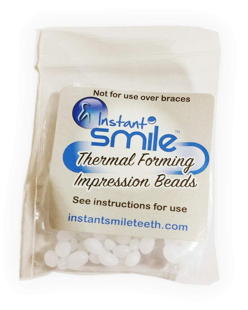 12 Packages of Instant Smile Billy Bob Replacement Thermal Adhesive Fitting Beads for Fake Teeth
