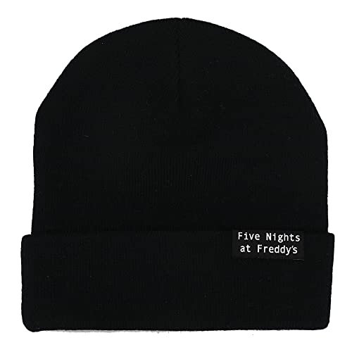 Bioworld Five Nights at Freddy's Freddy Fazbear's Pizza Security Youth Black Cuff Beanie