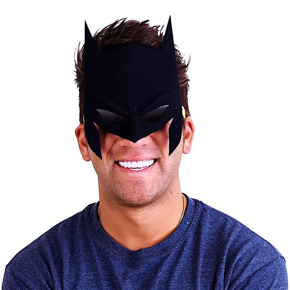 Sun-Staches DC Comics Official Batman Sunglasses | Full Mask Costume Accessory | UV400 | One Size Fits Most