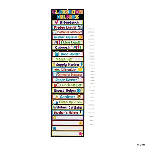 Fun Express Classroom Helpers Clip Charts - 33 Pieces - Educational and Learning Activities for Kids