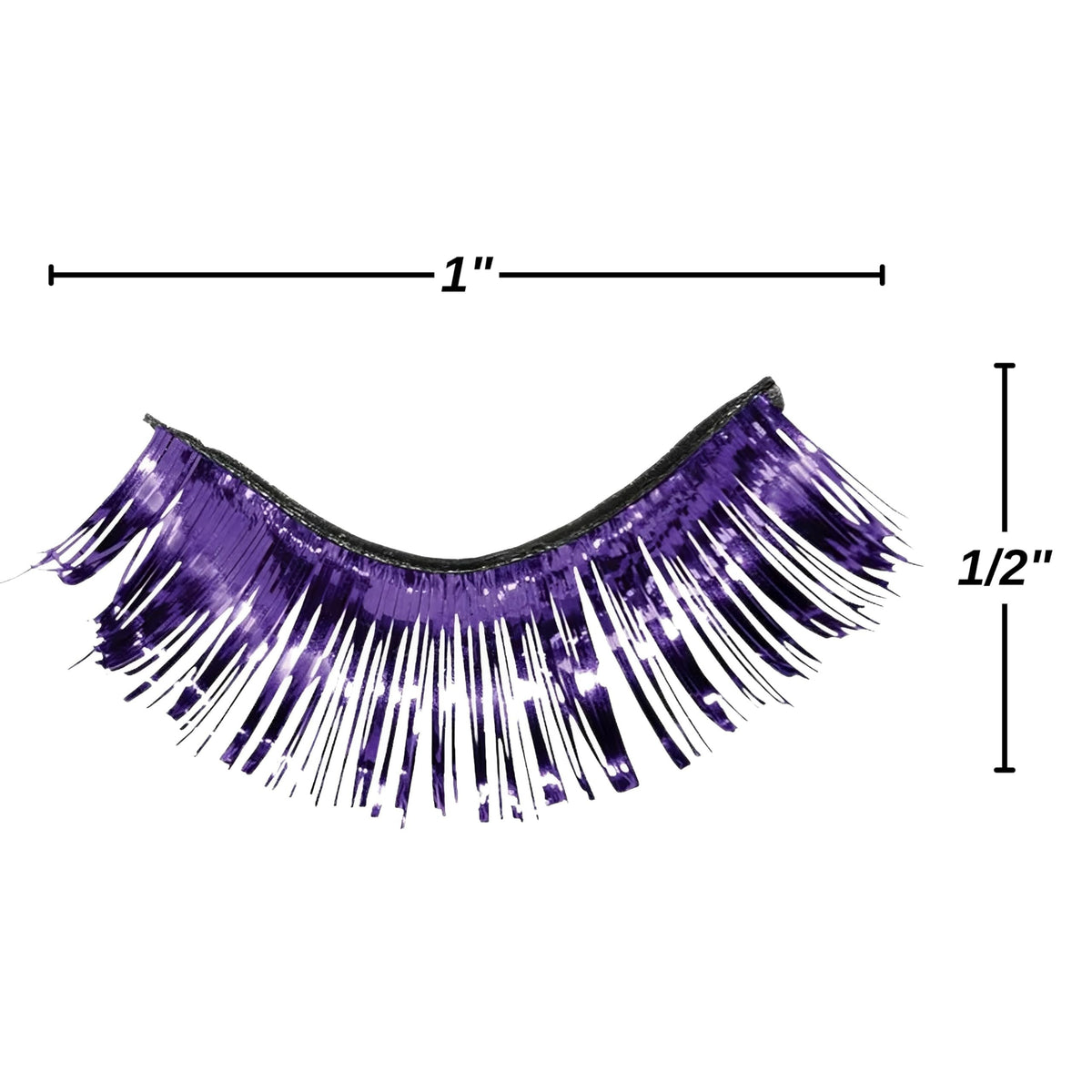 Red Tinsel Eyelashes (1/2&quot; x 1&quot;) - Perfect for Parties, Costumes &amp; Celebrations
