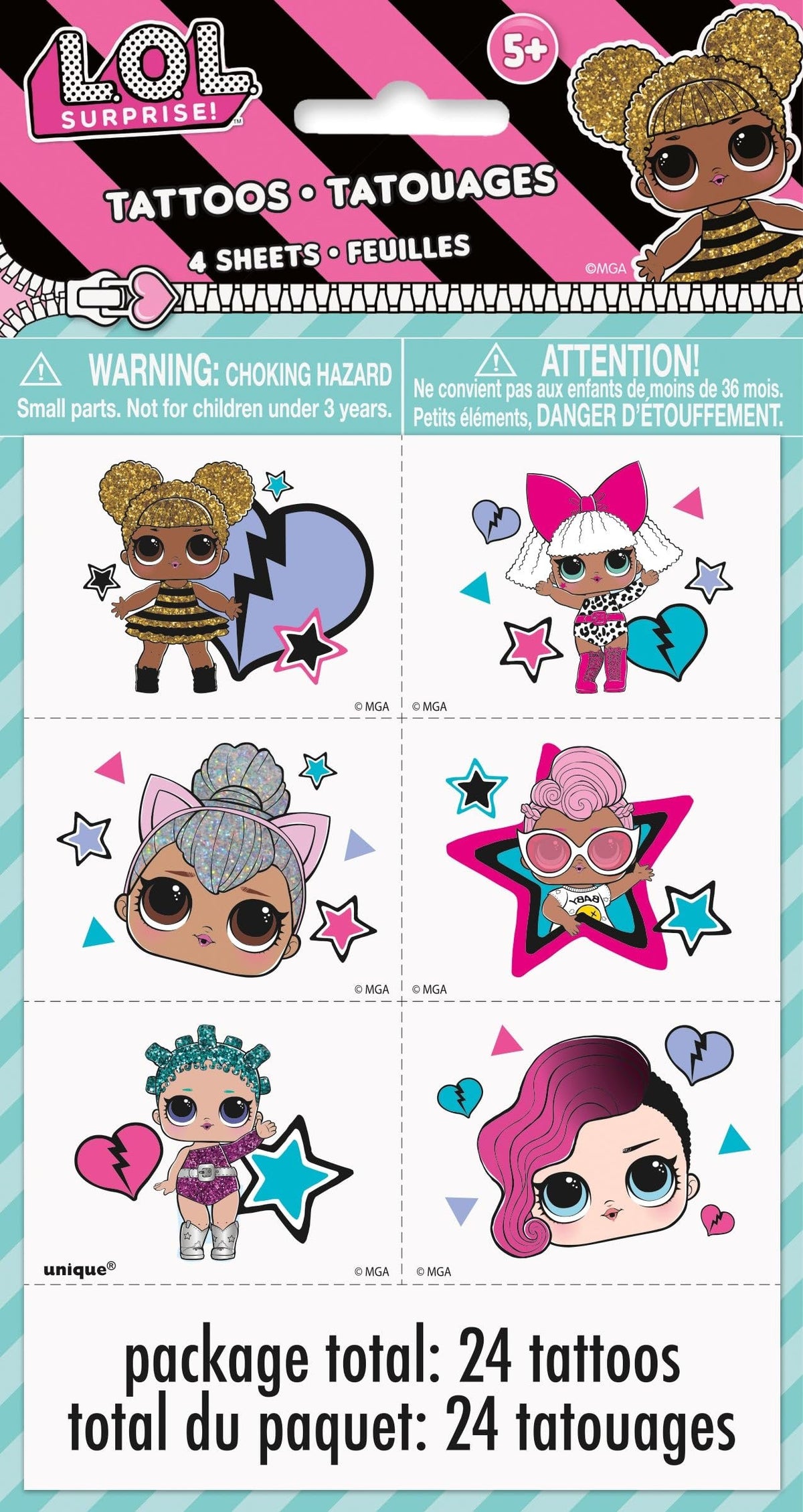 LOL Surprise Tattoos - Pack of 24 | Ultimate Party Favors for Kids - Perfect for Birthday & Themed Celebrations