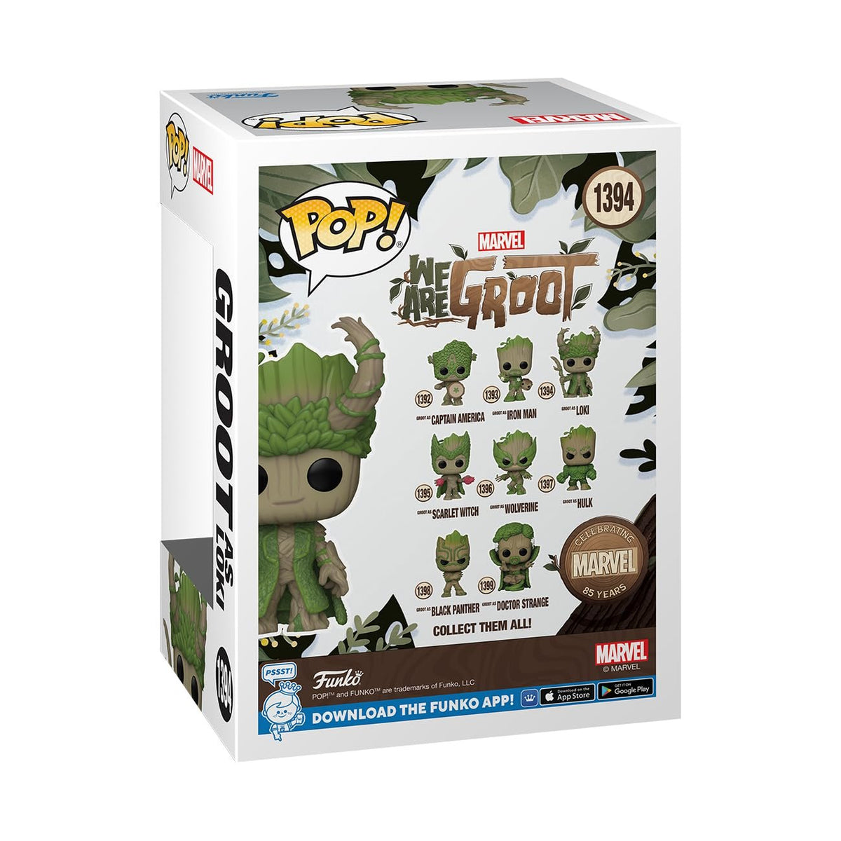 Funko Pop! Marvel: 85th Anniversary - We are Groot, Groot as Loki