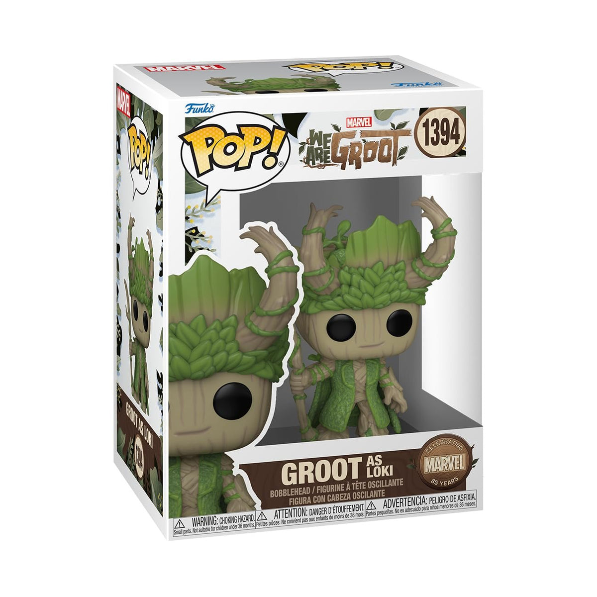 Funko Pop! Marvel: 85th Anniversary - We are Groot, Groot as Loki