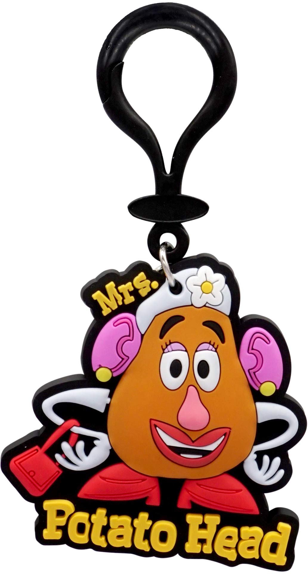 Disney Toy Story Mrs Potato Head Soft Touch PVC ID Tag Bag Clip