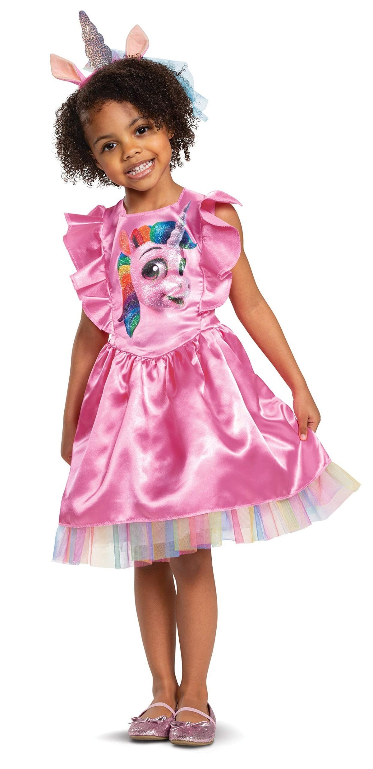 Rainbow Rangers Costume for Kids, Floof Character Dress Up Outfit and Headband for Girls, Toddler Size Small (2T), 100119S