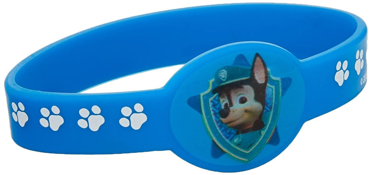 Unique Assorted Colors Paw Patrol Stretchy Bracelets - 3.50&quot; x 1.25&quot; (Pack Of 4) - Durable Vinyl &amp; Fun Party Favors &amp; Gifts For Kids, Great For Themed Parties &amp; Events