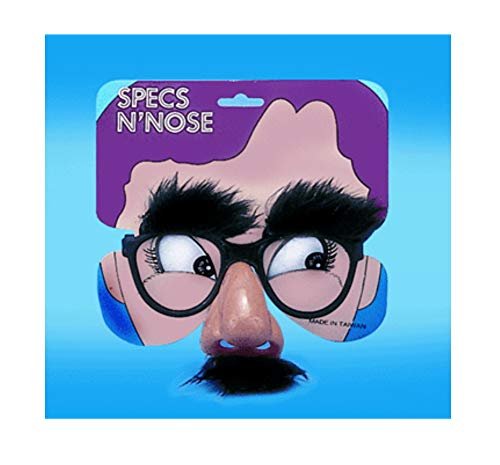 Loftus International Loftus Humorous Halloween Fuzzy Mustache Glasses, Black Beige, One Size Novelty Item