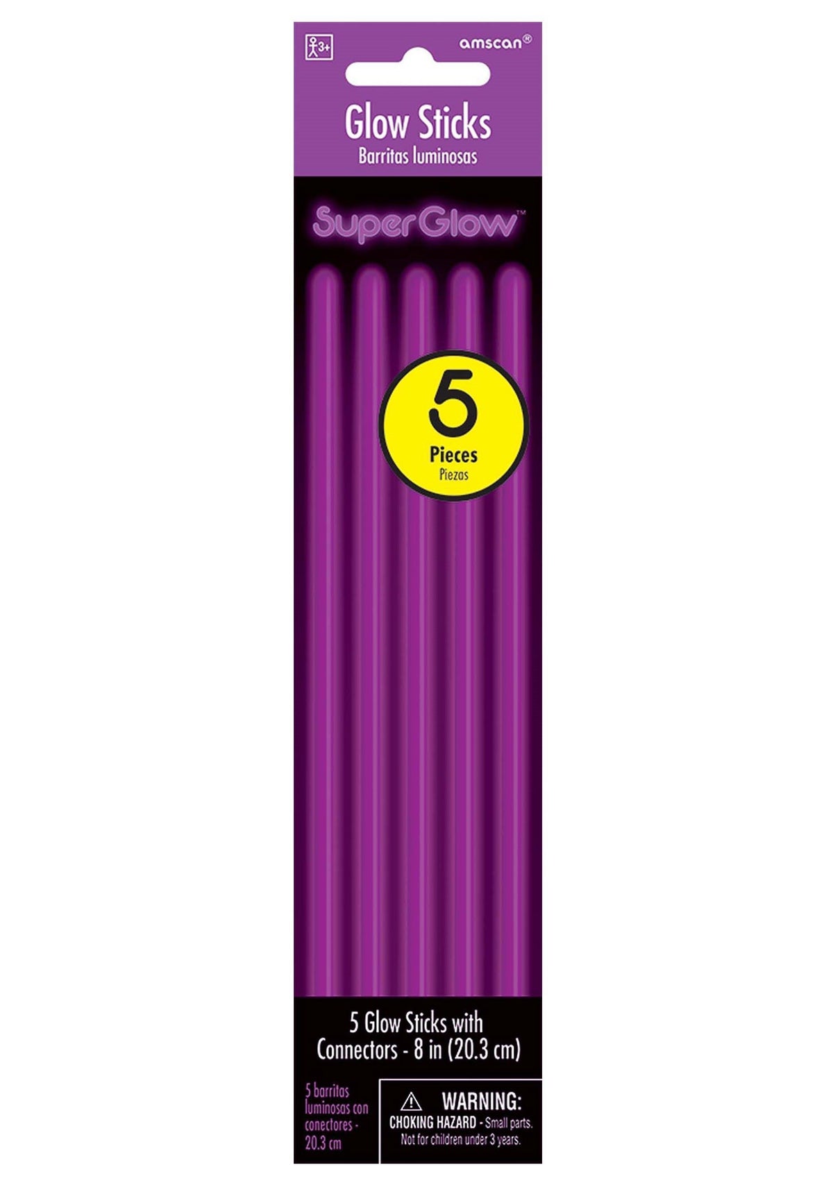 Blue Glow Stick Tube - 8" (Pack of 36) – Long-Lasting, Non-Toxic & Eco-Friendly - Perfect for Parties