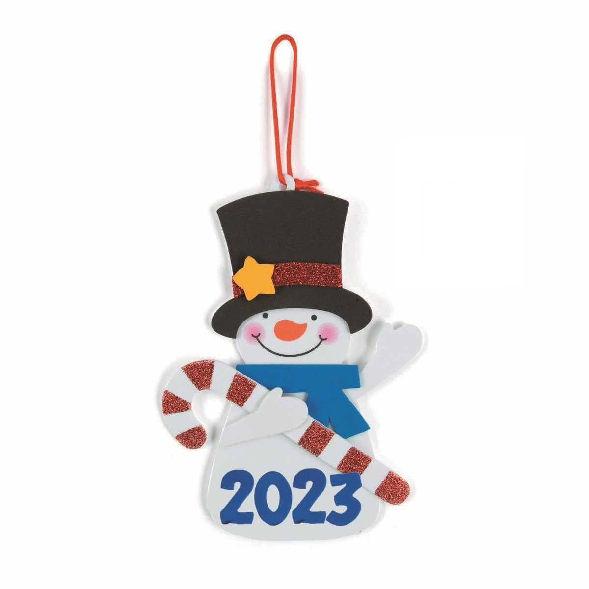 Snowman Christmas Ornament Craft Kits - Makes 12 - Christmas Holiday Crafts for Kids