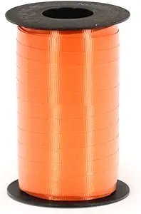 Berwick 3/8-Inch Wide by 250 Yard Spool Super Curl Crimped Splendorette Curling Ribbon, Orange