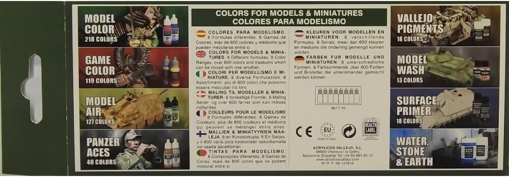 Metallic Colors, 17ml (Set of 8)