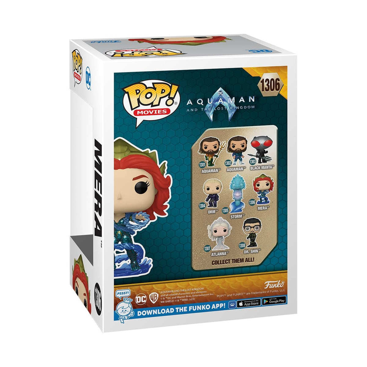 Funko POP! Movies: DC - Mera - Aquaman - Collectable Vinyl Figure - Gift Idea - Official Merchandise - for Kids & Adults - Movies Fans - Model Figure for Collectors and Display
