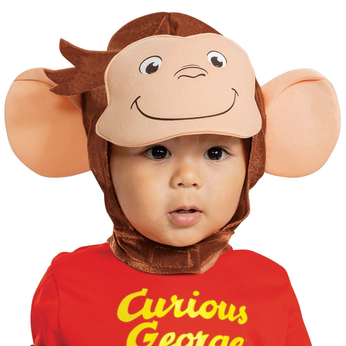 Disguise Curious George Costume for Kids, Official Curious George Costume, Toddler Size Small (2T)