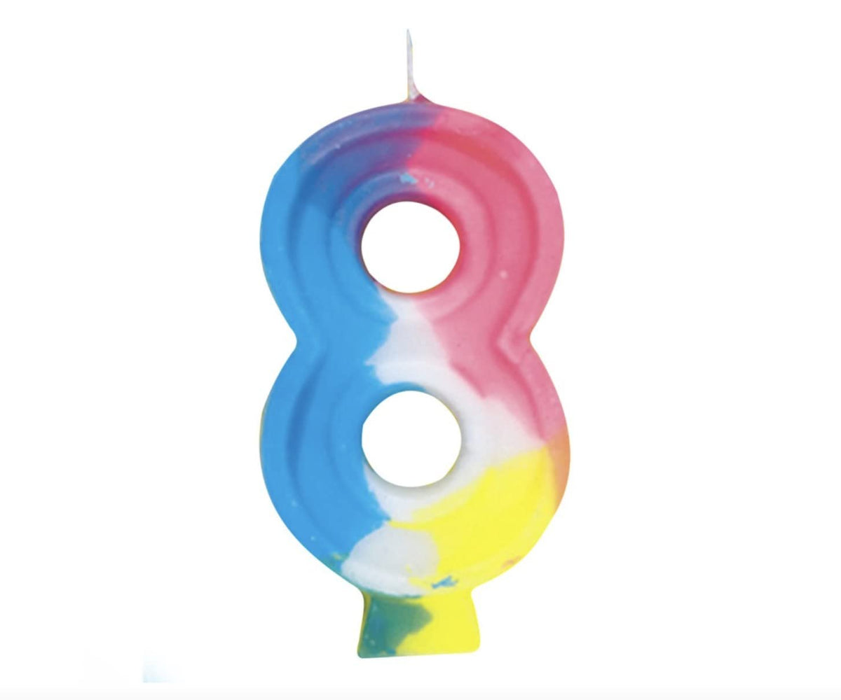 Rainbow Birthday Candle