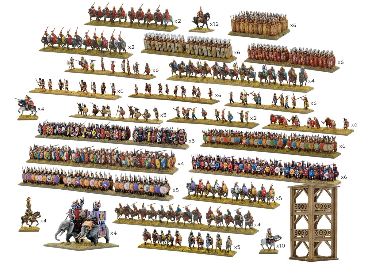 Warlord Games Hannibal Battle-Set - Epic Scale Plastic Miniatures for Hail Caesar Highly Detailed Anicent Era Miniatures for Table-top Wargaming, 112010001