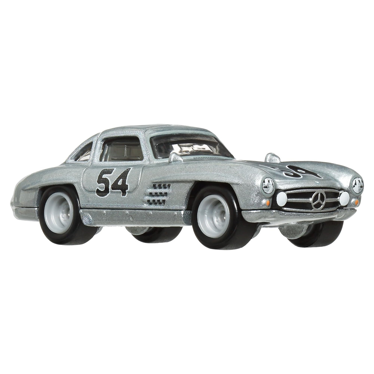 Hot Wheels Team Transport Culture Die-cast Cars, Mercedes-Benz 300 SL, MB Blaues Wunder Flatbed Truck, 1:64 Scale Model