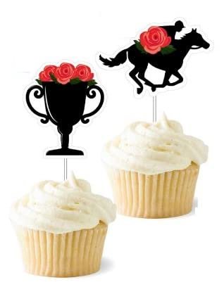 Derby Party Food and Appetizer Picks - Kentucky Horse Race Party Supplies - Bulk Set of 50