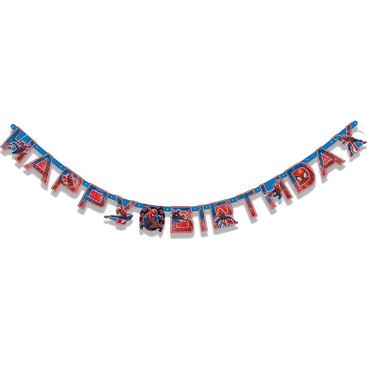 Unique Spider-Man Birthday Jointed Banner - 6.4 Ft, 1 Pc