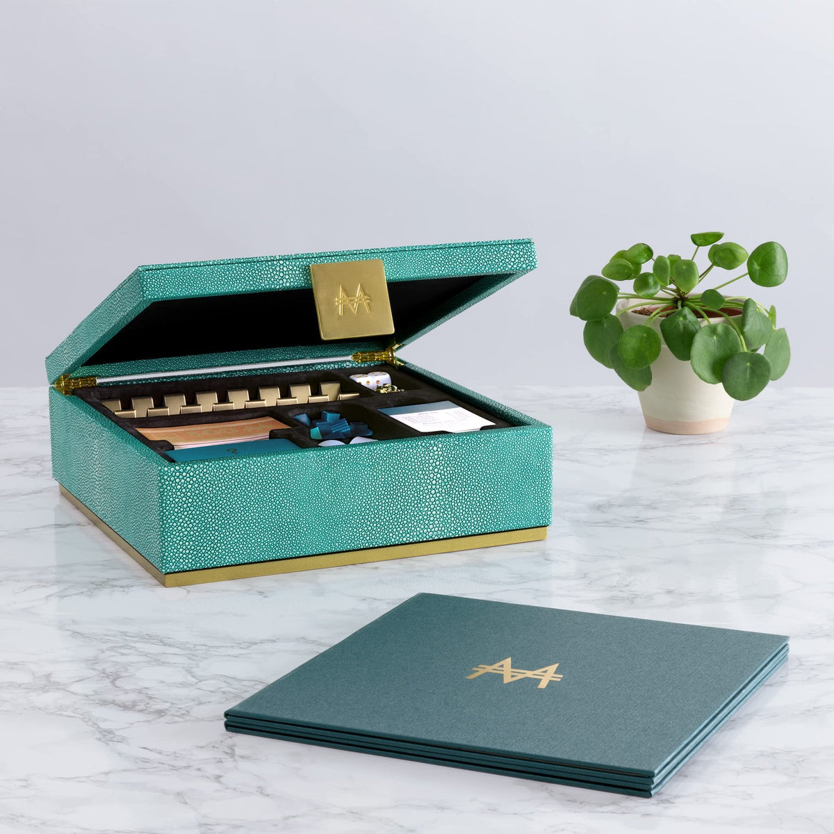 WS Game Company Monopoly Del Mar Shagreen Edition