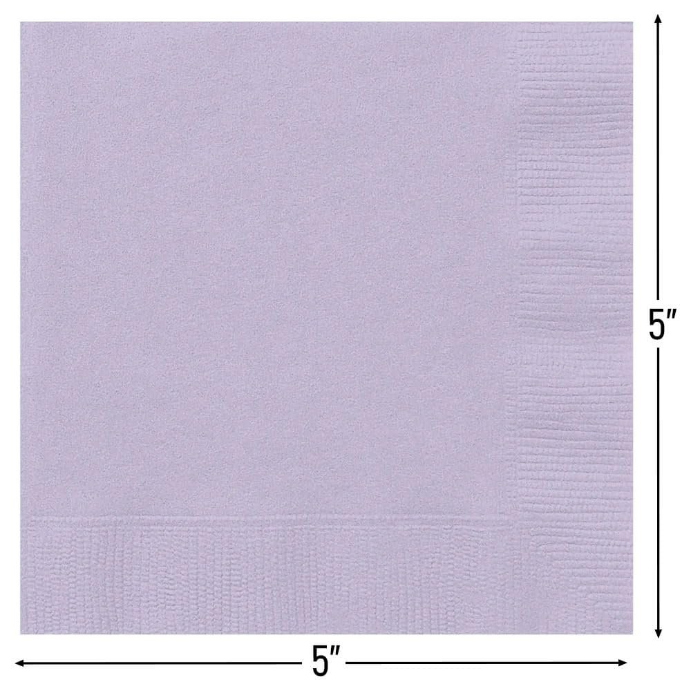 Unique Party 31352 Solid Luncheon Napkins | Classy Lavender Color Theme | 20ct, Pack of 20