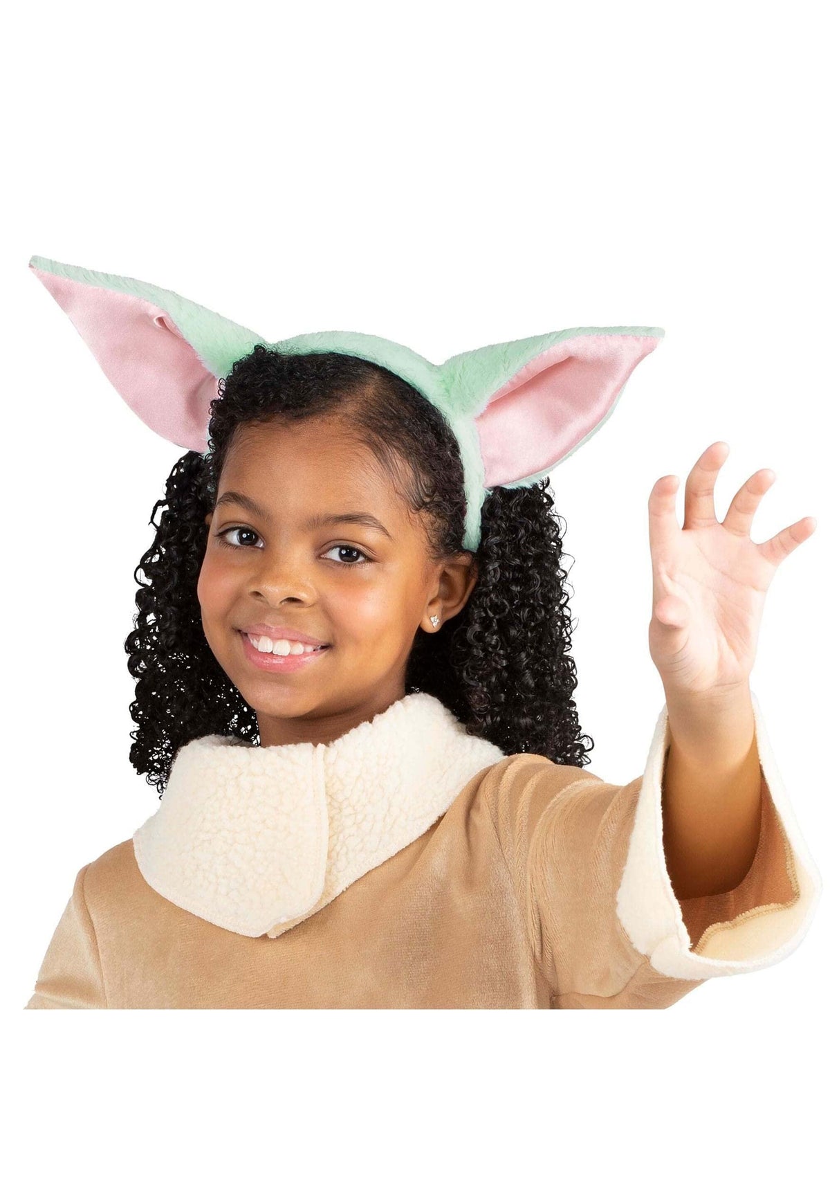 Star Wars Girls Grogu Ears Headband, Halloween Costume Accessory for Children, Kids - Officially Licensed