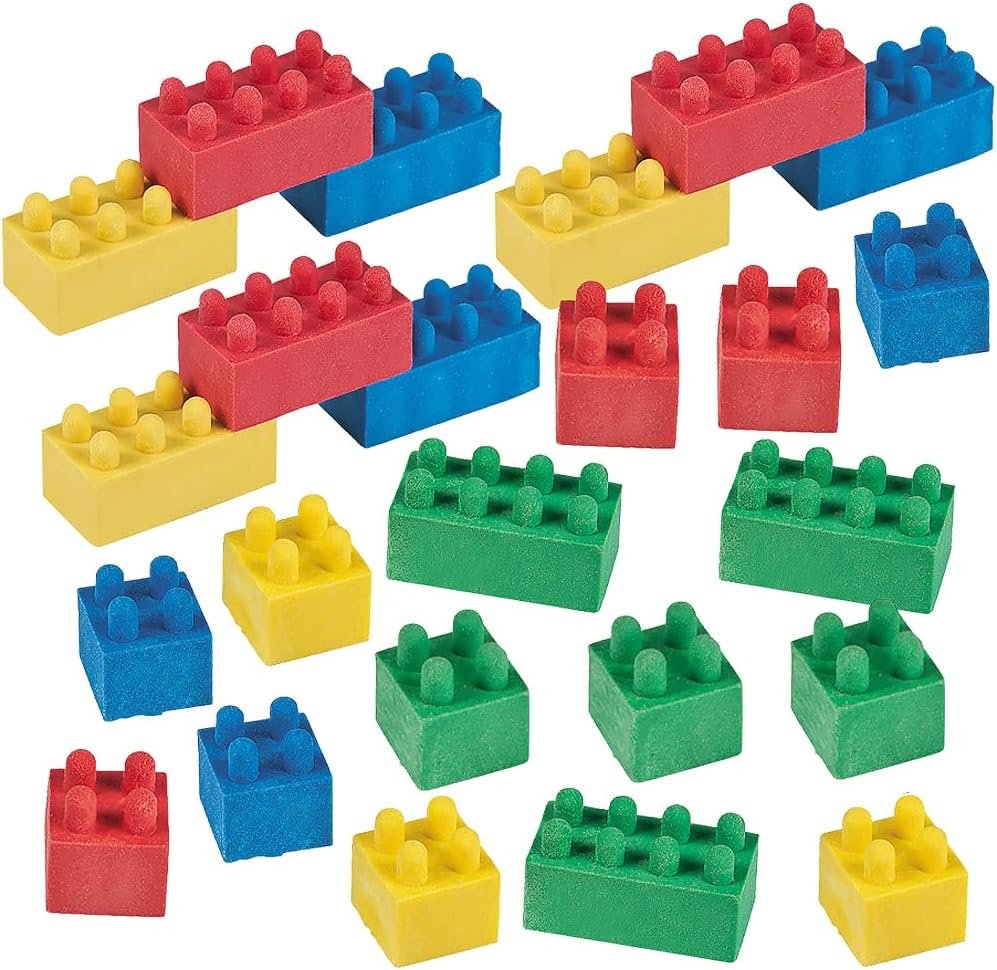 Toy Brick Erasers