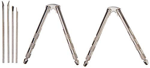 Chef Craft 21629-2PK Stainless Steel Set, 2 Nut Crackers and 4 Picks