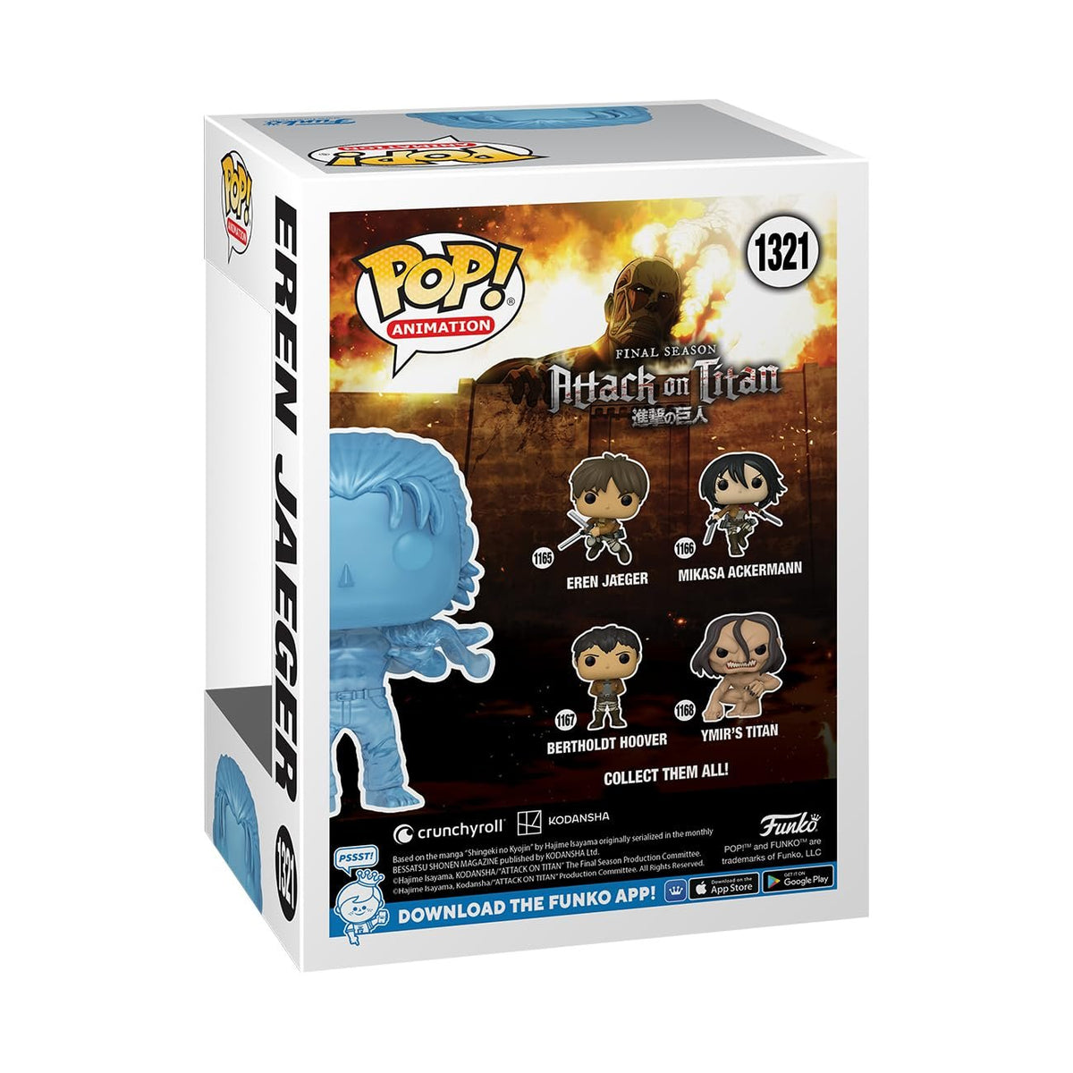 Funko Pop! &amp; Tee: Attack on Titan - Eren with Marks - XL