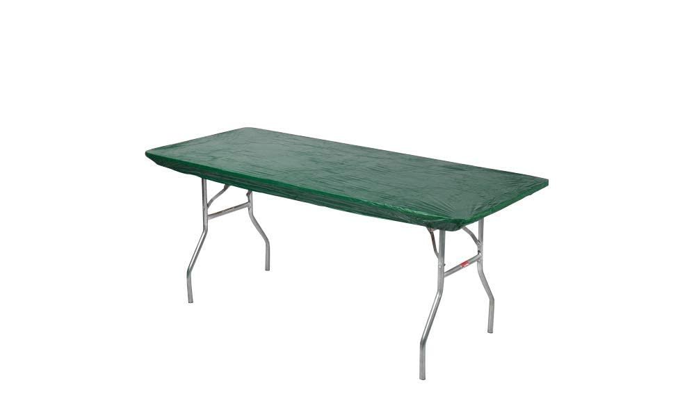 Kwik-Covers 6' Rectangle Plastic Table Covers 30" x 72", Bundle of 5 (Purple)