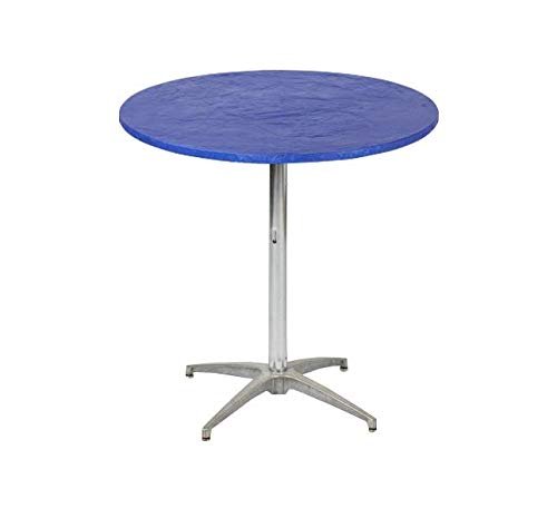 Kwik-Covers 30" Round Fitted Plastic Table Covers, Bundle of 5 (Red)