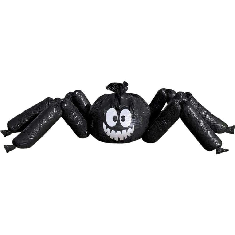 Spooktacular Spider Lawn Bag Decor (Pack of 32) - 30" x 70" - Giant Black & White Bag - Perfect Halloween Display