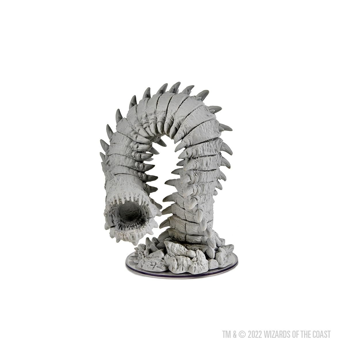 WizKids D&D Nolzur's Marvelous Miniatures: Purple Worm - Unpainted Figure, RPG, Dungeons & Dragons