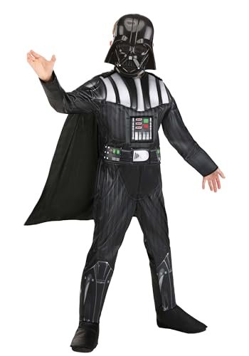 STAR WARS Boys Deluxe Darth Vader Costume, Kids Halloween Costume, Child - Officially Licensed
