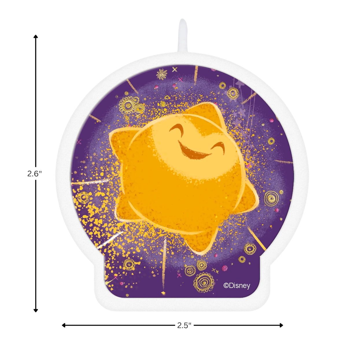 Birthday Candle - 2.6&quot; x 2.4&quot; - Unique, Long-lasting &amp; Eye-catching Design - Ideal for Captivating Birthday Moments, Wish