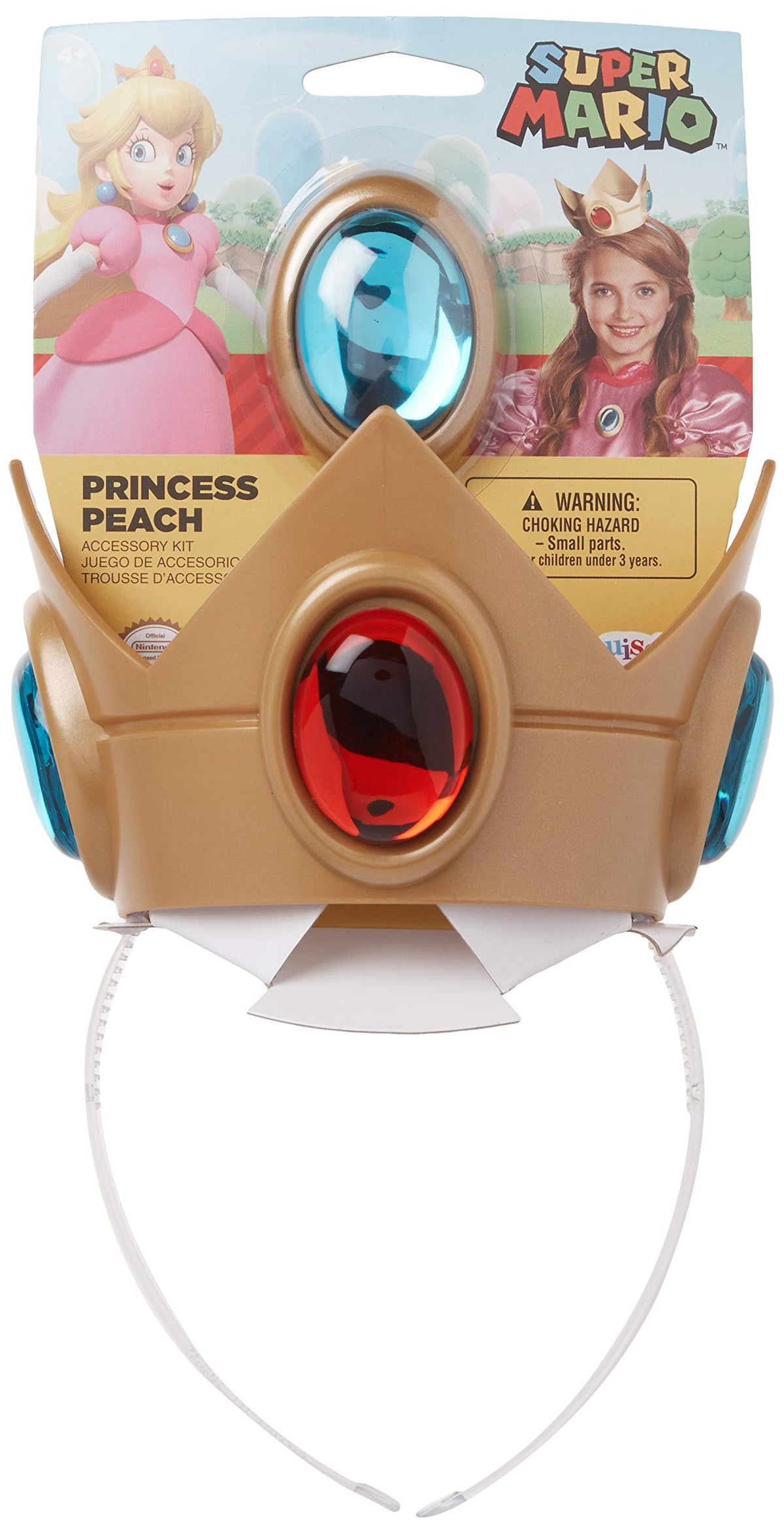 Nintendo Super Mario Brothers Princess Peach Crown and Amulet