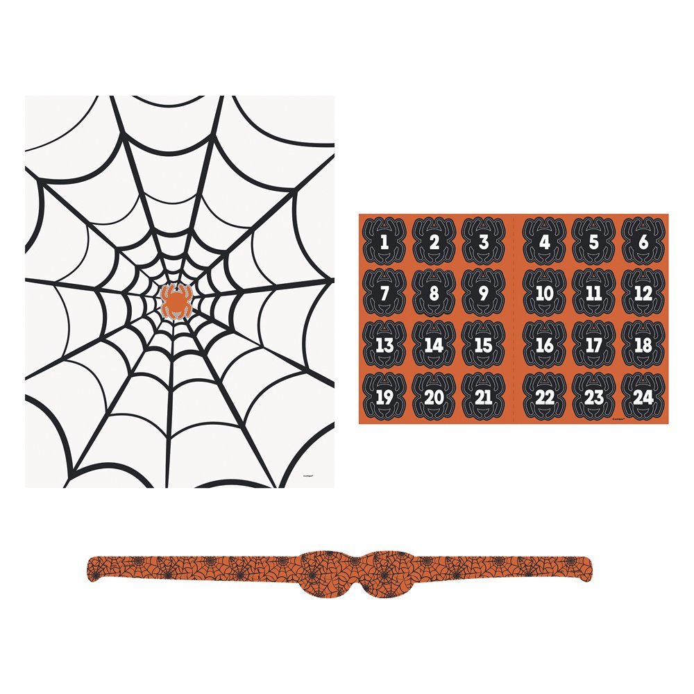 Pin the Spider On The Web Party Game - 24 Players, 1 Pc