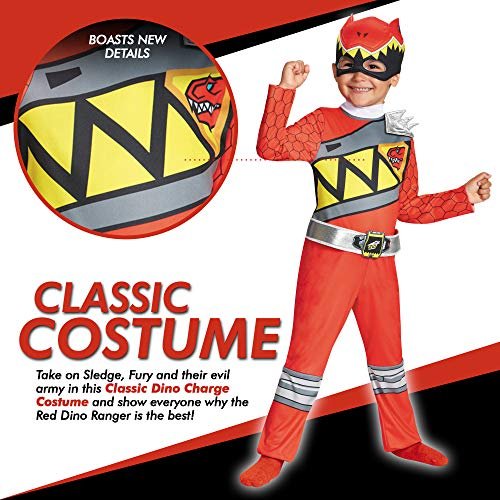 Boy&#39;s Red Ranger Dino Charge Costume