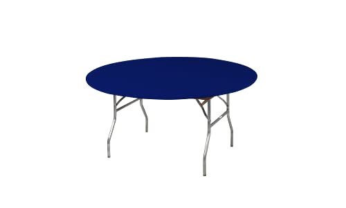 Kwik-Covers 60" Round Fitted Plastic Table Covers, Bundle of 5 (Maroon)