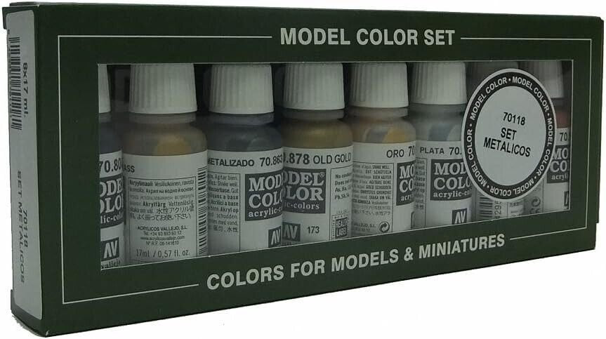 Metallic Colors, 17ml (Set of 8)