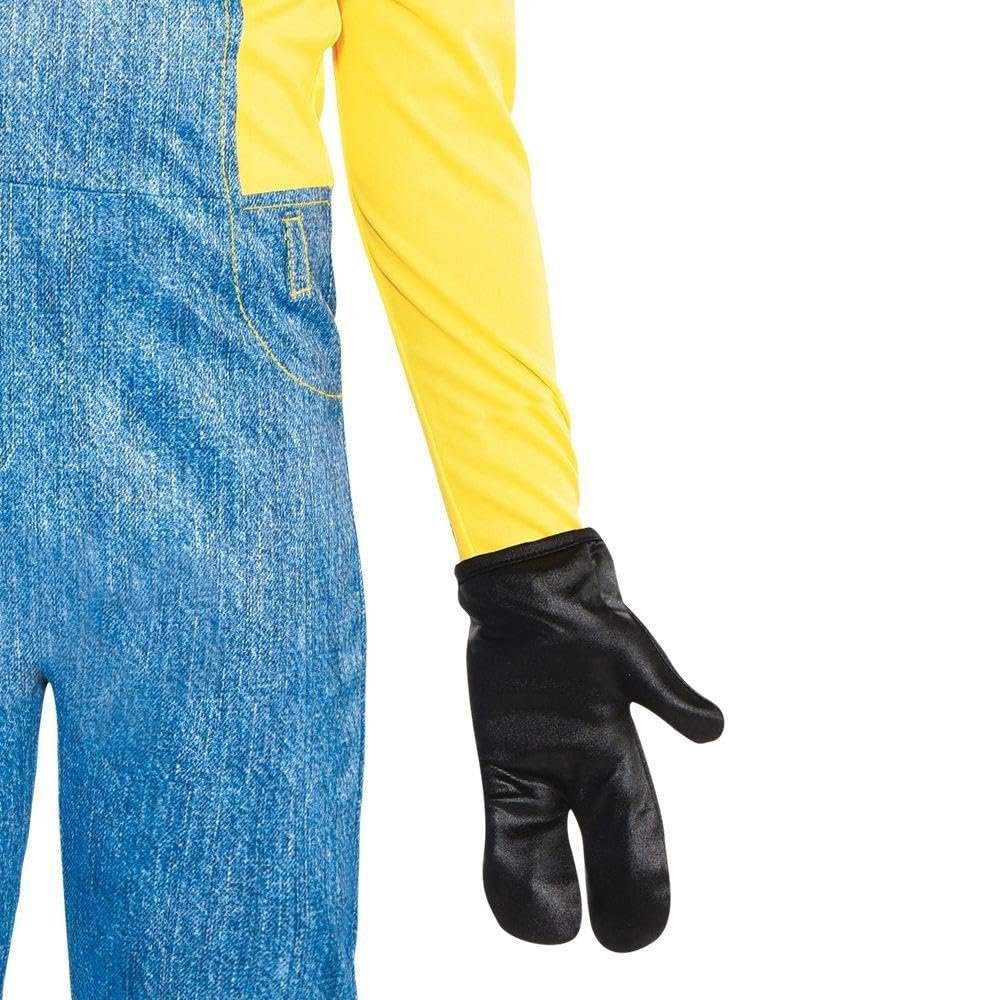Party City Minion Halloween Costume for Boys, Minions: The Rise of Gru, Jumpsuit, Hood, Goggles, Gloves