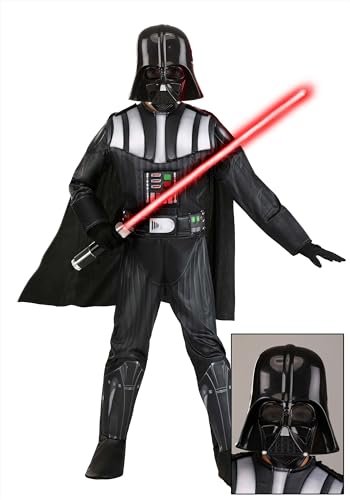 STAR WARS Boys Deluxe Darth Vader Costume, Kids Halloween Costume, Child - Officially Licensed