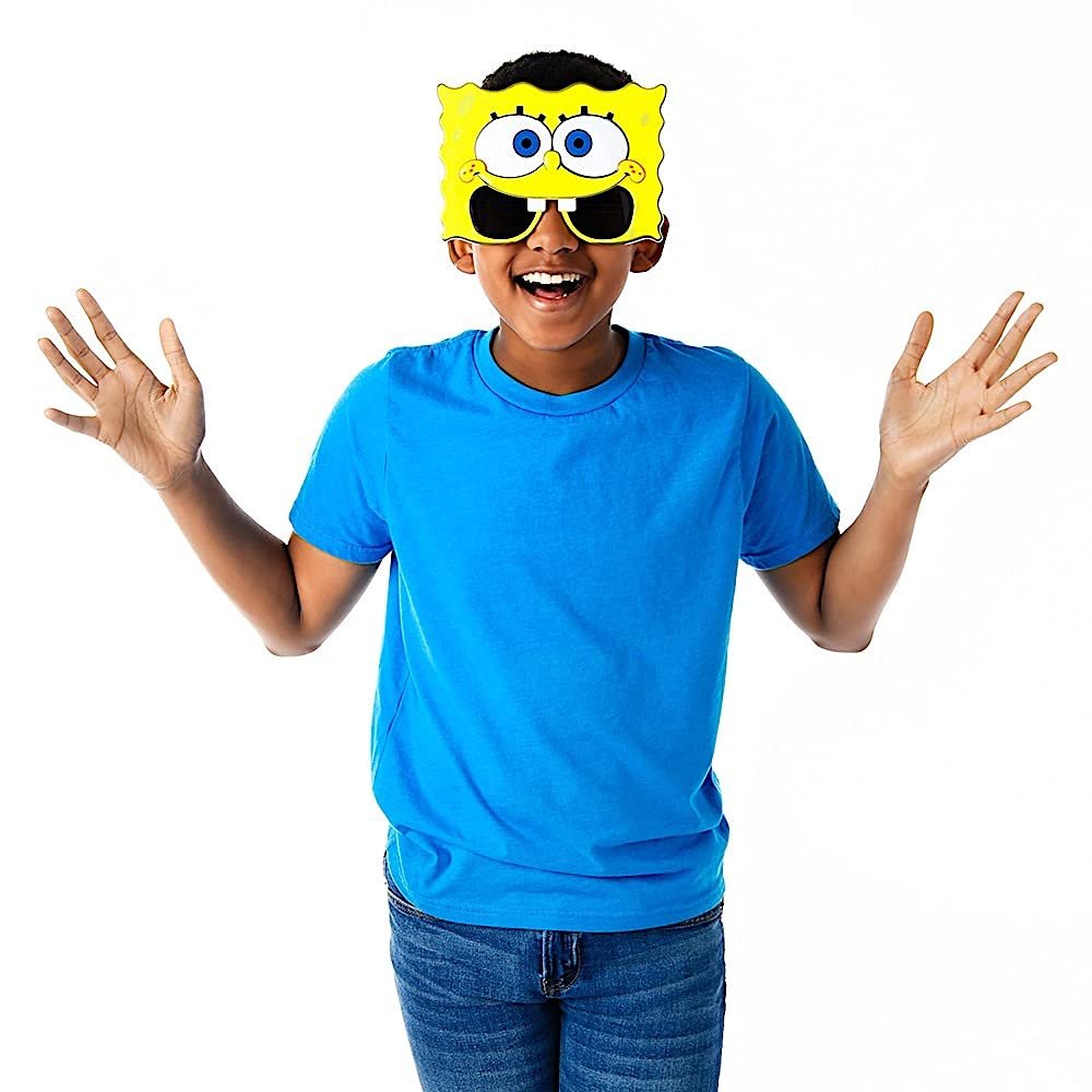 Sun-Staches Official Spongebob Glasses | Costume Accessory with UV400 | One Size Fits Most